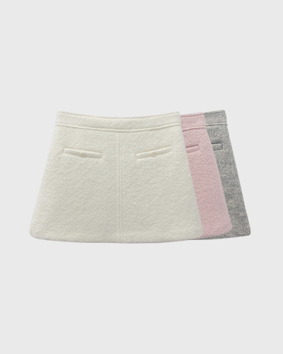 [Moden]Wool Pocket MiniSkirt(3color)(Wool 55%)